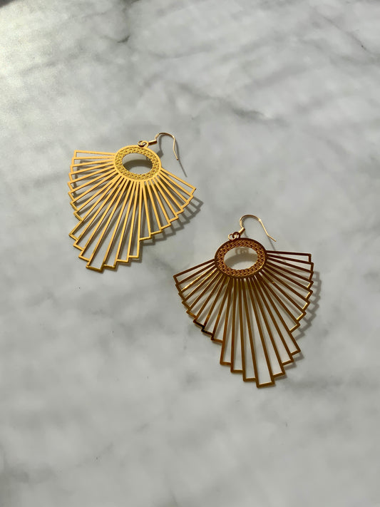 gold sparrow earrings